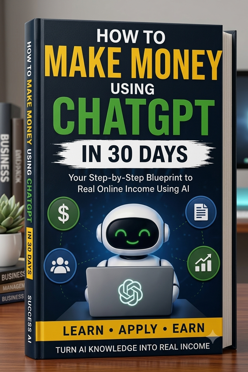 How to Make Money Using ChatGPT - ebook cover